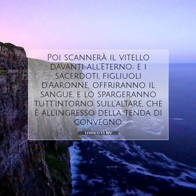Levitico 1:5 Versetto della Bibbia Spiegato
