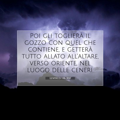 Levitico 1:16 Versetto della Bibbia Spiegato