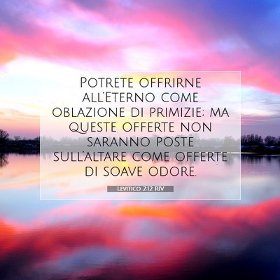 Levitico 2:12 Versetto della Bibbia Spiegato
