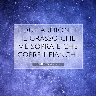 Levitico 4:9 Versetto della Bibbia Spiegato