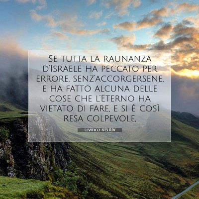 Levitico 4:13 Versetto della Bibbia Spiegato