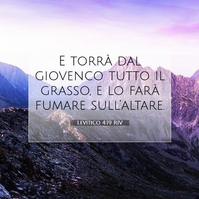 Levitico 4:19 Versetto della Bibbia Spiegato