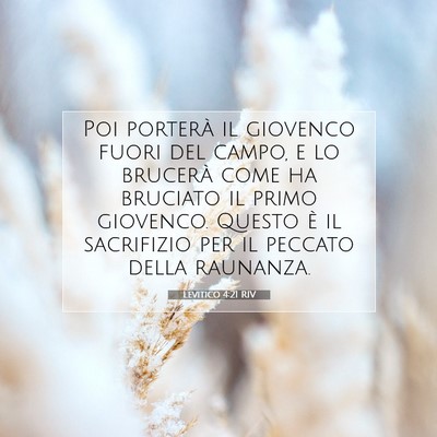 Levitico 4:21 Versetto della Bibbia Spiegato