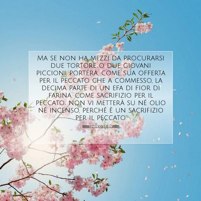 Levitico 5:11 RIV Immagine del Versetto della Bibbia