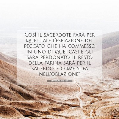 Levitico 5:13 Versetto della Bibbia Spiegato