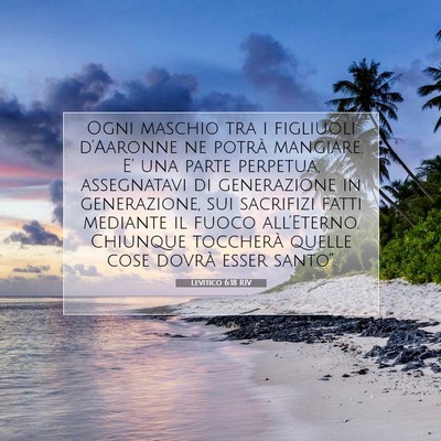 Levitico 6:18 Versetto della Bibbia Spiegato