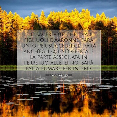 Levitico 6:22 Versetto della Bibbia Spiegato