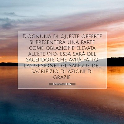 Levitico 7:14 Versetto della Bibbia Spiegato
