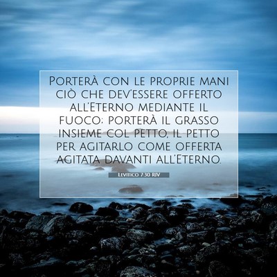 Levitico 7:30 Versetto della Bibbia Spiegato