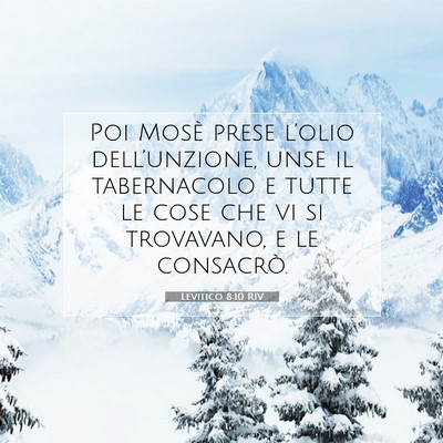 Levitico 8:10 RIV Immagine del Versetto della Bibbia