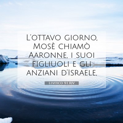 Levitico 9:1 RIV Immagine del Versetto della Bibbia