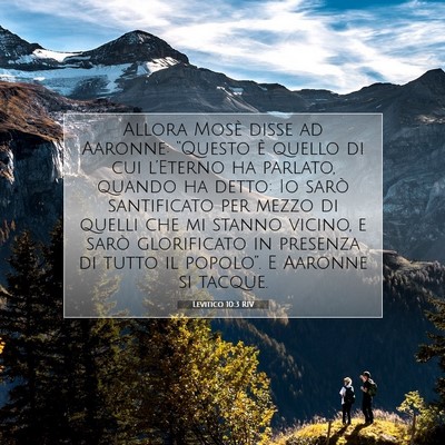 Levitico 10:3 RIV Immagine del Versetto della Bibbia