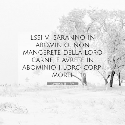 Levitico 11:11 Versetto della Bibbia Spiegato