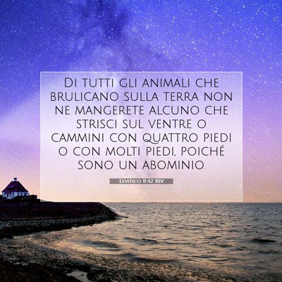 Levitico 11:42 Versetto della Bibbia Spiegato