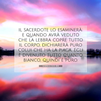 Levitico 13:13 Versetto della Bibbia Spiegato