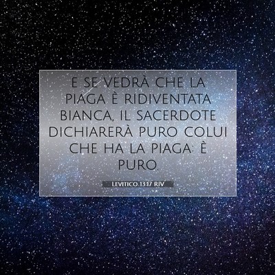 Levitico 13:17 Versetto della Bibbia Spiegato