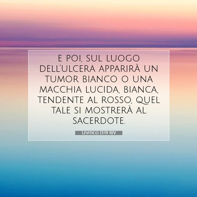 Levitico 13:19 Versetto della Bibbia Spiegato