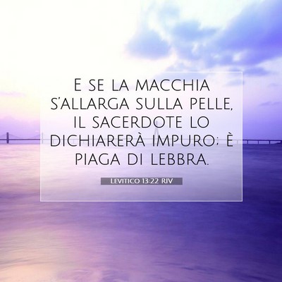 Levitico 13:22 Versetto della Bibbia Spiegato