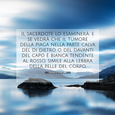 Levitico 13:43 Versetto della Bibbia Spiegato