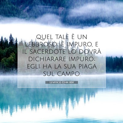 Levitico 13:44 RIV Immagine del Versetto della Bibbia