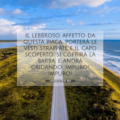 Levitico 13:45 Versetto della Bibbia Spiegato