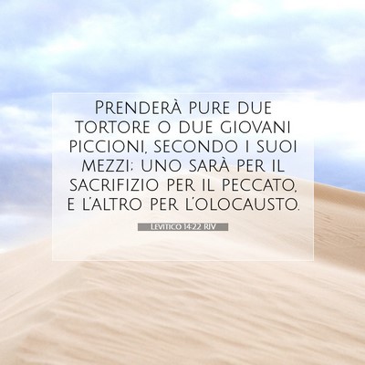 Levitico 14:22 Versetto della Bibbia Spiegato