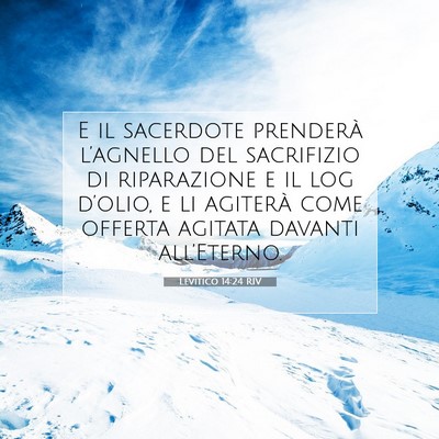 Levitico 14:24 Versetto della Bibbia Spiegato