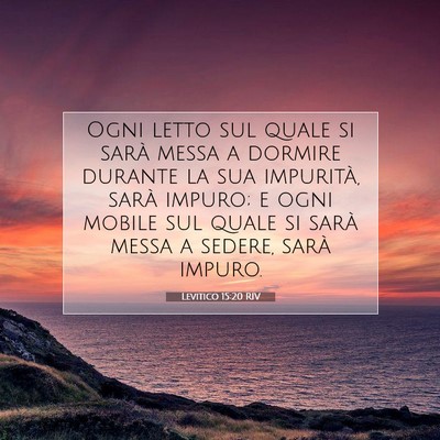 Levitico 15:20 Versetto della Bibbia Spiegato