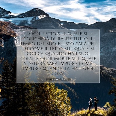 Levitico 15:26 Versetto della Bibbia Spiegato