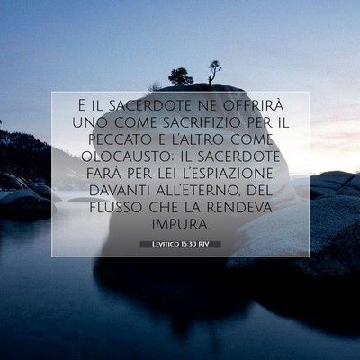 Levitico 15:30 Versetto della Bibbia Spiegato