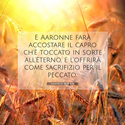 Levitico 16:9 Versetto della Bibbia Spiegato