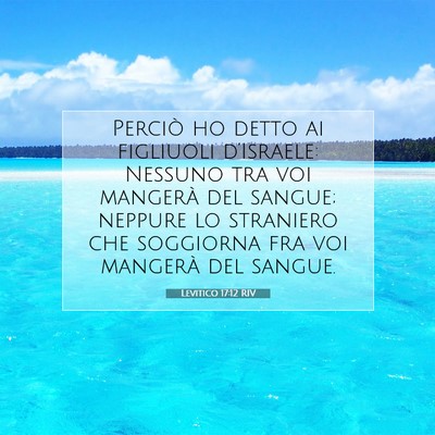 Levitico 17:12 Versetto della Bibbia Spiegato