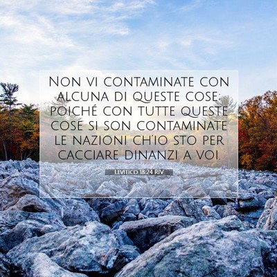 Levitico 18:24 RIV Immagine del Versetto della Bibbia