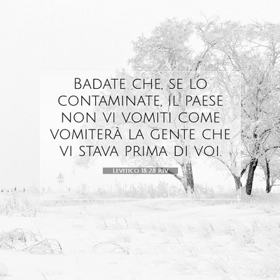Levitico 18:28 Versetto della Bibbia Spiegato