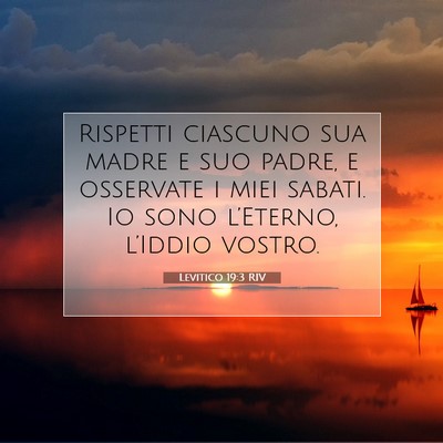 Levitico 19:3 RIV Immagine del Versetto della Bibbia