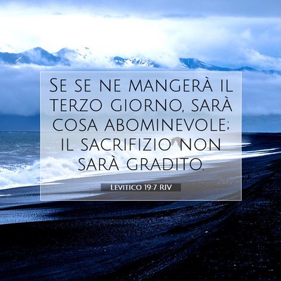 Levitico 19:7 Versetto della Bibbia Spiegato