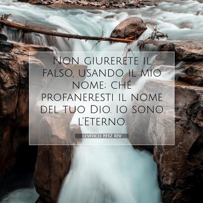 Levitico 19:12 Versetto della Bibbia Spiegato