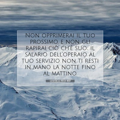 Levitico 19:13 RIV Immagine del Versetto della Bibbia