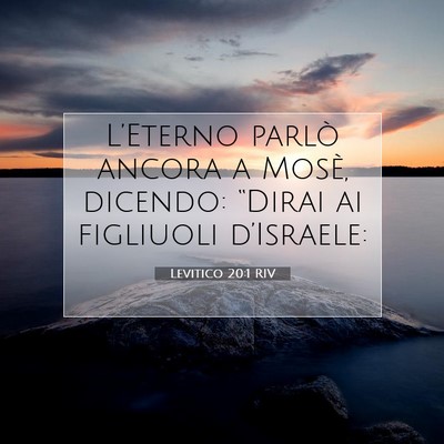 Levitico 20:1 Versetto della Bibbia Spiegato