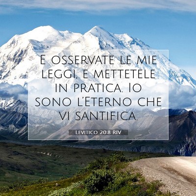 Levitico 20:8 RIV Immagine del Versetto della Bibbia