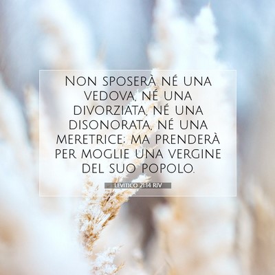 Levitico 21:14 RIV Immagine del Versetto della Bibbia