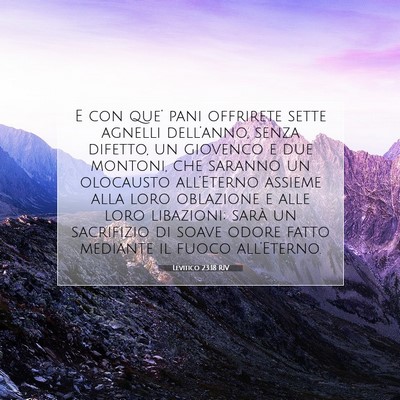 Levitico 23:18 Versetto della Bibbia Spiegato