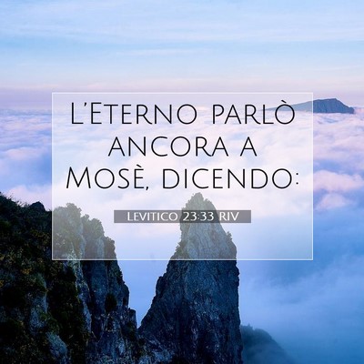 Levitico 23:33 Versetto della Bibbia Spiegato