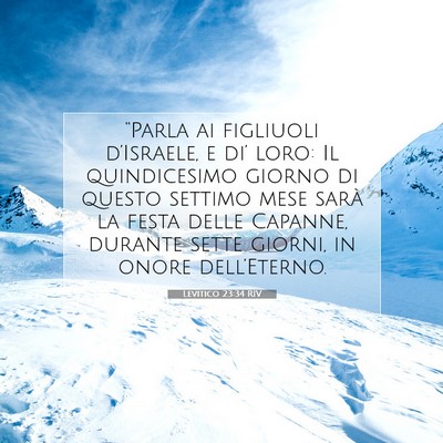 Levitico 23:34 RIV Immagine del Versetto della Bibbia