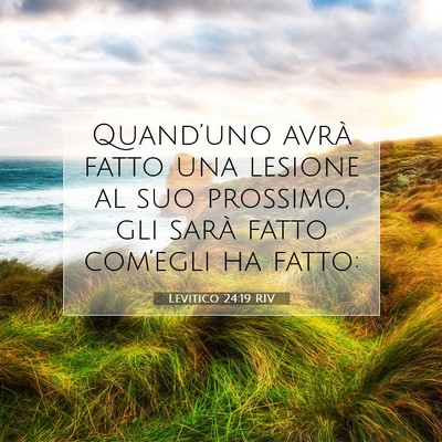Levitico 24:19 RIV Immagine del Versetto della Bibbia