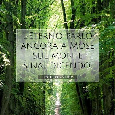 Levitico 25:1 RIV Immagine del Versetto della Bibbia