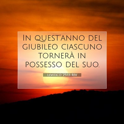 Levitico 25:13 Versetto della Bibbia Spiegato