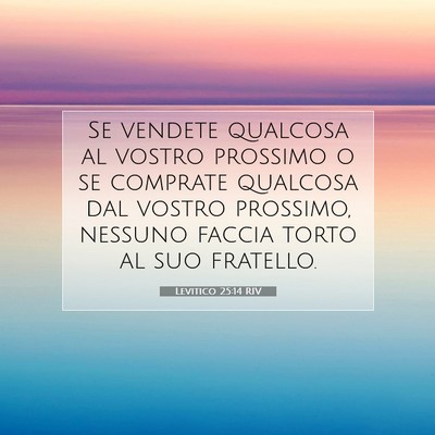 Levitico 25:14 Versetto della Bibbia Spiegato