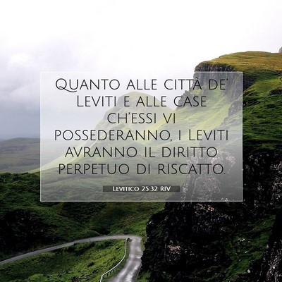 Levitico 25:32 Versetto della Bibbia Spiegato
