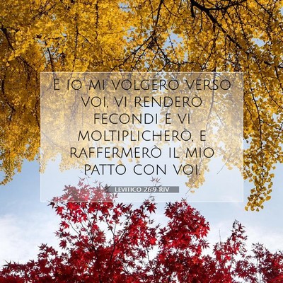 Levitico 26:9 RIV Immagine del Versetto della Bibbia